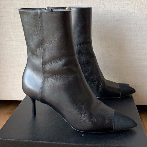 CHANEL Shoes - SOLD Chanel Black Stiletto Ankle Boots Booties